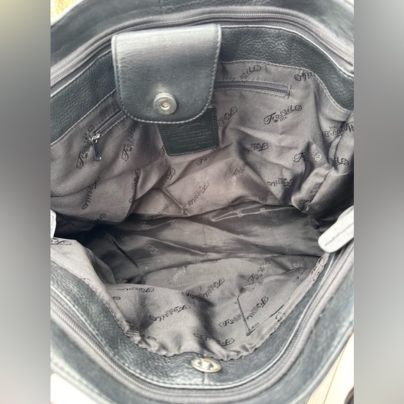 Fossil!!!  Leather and Nylon Work Tote - Picture 4 of 13